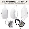 image:imageBaggallini Swift Sling  Lightweight 725x 125 Crossbody Sling Backpack with ConvertibleBlite Bright White