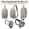 image:imageBaggallini Swift Sling  Lightweight 725x 125 Crossbody Sling Backpack with ConvertibleBlite Silver Sand