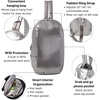 image:imageBaggallini Swift Sling  Lightweight 725x 125 Crossbody Sling Backpack with ConvertibleSilver Metallic