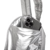 image:imageBaggallini Swift Sling  Lightweight 725x 125 Crossbody Sling Backpack with ConvertibleSilver Metallic