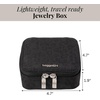 image:imageBaggallini Travel Jewelry Box  Lightweight 47x47x19 Travel Jewelry CaseBlack Cheetah Emboss