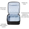 image:imageBaggallini Travel Jewelry Box  Lightweight 47x47x19 Travel Jewelry CaseBlack Cheetah Emboss
