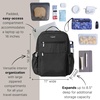 image:imageBaggallini Tribeca Expandable Laptop Backpack  15x11 Lightweight RFID Computer Bag for Work amp Travel with Luggage SleeveBlack
