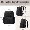 image:imageBaggallini Tribeca Expandable Laptop Backpack  15x11 Lightweight RFID Computer Bag for Work amp Travel with Luggage SleeveBlack Twill