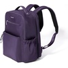 image:imageBaggallini Tribeca Expandable Laptop Backpack  15x11 Lightweight RFID Computer Bag for Work amp Travel with Luggage SleeveDeep Grape Twill