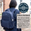 image:imageBaggallini Tribeca Expandable Laptop Backpack  15x11 Lightweight RFID Computer Bag for Work amp Travel with Luggage SleeveFrench Navy Twill