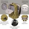 image:imageBaggallini Tribeca Expandable Laptop Backpack  15x11 Lightweight RFID Computer Bag for Work amp Travel with Luggage SleeveSage Twill
