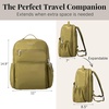 image:imageBaggallini Tribeca Expandable Laptop Backpack  15x11 Lightweight RFID Computer Bag for Work amp Travel with Luggage SleeveSage Twill