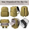image:imageBaggallini Tribeca Expandable Laptop Backpack  15x11 Lightweight RFID Computer Bag for Work amp Travel with Luggage SleeveSage Twill