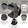 image:imageBaggallini Tribeca Expandable Laptop Backpack  15x11 Lightweight RFID Computer Bag for Work amp Travel with Luggage SleeveSmoke Twill
