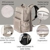 image:imageBaggallini Tribeca Expandable Laptop Backpack  15x11 Lightweight RFID Computer Bag for Work amp Travel with Luggage SleeveSterling Shimmer