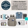 image:imageBaggallini Tribeca Expandable Laptop Backpack  15x11 Lightweight RFID Computer Bag for Work amp Travel with Luggage SleeveSterling Shimmer