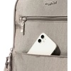 image:imageBaggallini Tribeca Expandable Laptop Backpack  15x11 Lightweight RFID Computer Bag for Work amp Travel with Luggage SleeveSterling Shimmer