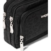 image:imageBaggallini Triple Zip with Front WalletTrifecta RFID Wallet CrossbodyBlack Cheetah Emboss