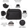 image:imageBaggallini Triple Zip with Front WalletTrifecta RFID Wallet CrossbodyBlack Puff