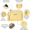image:imageBaggallini Triple Zip with Front WalletTrifecta RFID Wallet CrossbodyButter Yellow