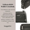image:imageBaggallini Triple Zip with Front WalletTrifecta RFID Wallet CrossbodyCharcoal