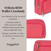 image:imageBaggallini Triple Zip with Front WalletTrifecta RFID Wallet CrossbodyFlamingo