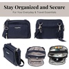 image:imageBaggallini Triple Zip with Front WalletTrifecta RFID Wallet CrossbodyFrench Navy