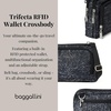 image:imageBaggallini Triple Zip with Front WalletTrifecta RFID Wallet CrossbodyMidnight Blossom