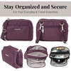 image:imageBaggallini Triple Zip with Front WalletTrifecta RFID Wallet CrossbodyPlum Heritage