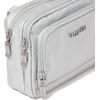 image:imageBaggallini Triple Zip with Front WalletTrifecta RFID Wallet CrossbodySilver Metallic