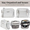 image:imageBaggallini Triple Zip with Front WalletTrifecta RFID Wallet CrossbodySilver Metallic