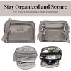 image:imageBaggallini Triple Zip with Front WalletTrifecta RFID Wallet CrossbodySterling Shimmer