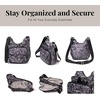 image:imageBaggallini Women Criss Cross Crossbody BagBlack Hydrangea
