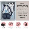 image:imageBaggallini Womens Baggallini Securtex Antitheft Treasure Crossbody 9x55 Lightweight Travel Purse With Rfid Card Slots Locking Zippers