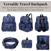 image:imageBaggallini Womens Carryall Packable Backpack BlackIndigo Petal