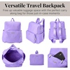 image:imageBaggallini Womens Carryall Packable Backpack BlackLavender Surf