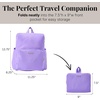 image:imageBaggallini Womens Carryall Packable Backpack BlackLavender Surf
