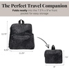 image:imageBaggallini Womens Carryall Packable Backpack BlackMidnight Blossom