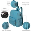 image:imageBaggallini Womens Carryall Packable Backpack BlackSeaside Blue