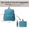 image:imageBaggallini Womens Carryall Packable Backpack BlackSeaside Blue