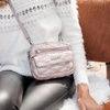 image:imageBaggallini Womens Modern Everywhere MiniRose Metallic Quilt