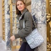 image:imageBaggallini Womens Modern Everywhere Slim CrossbodySilver Metallic Quilt