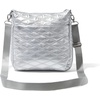 image:imageBaggallini Womens Modern Everywhere Slim CrossbodySilver Metallic Quilt