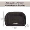 image:imageBaggallini Womens Pocket Cosmetic  Lightweight Bag  Travel Essentials Makeup Organizer MiniBlack Cheetah Emboss
