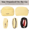 image:imageBaggallini Womens Pocket Cosmetic  Lightweight Bag  Travel Essentials Makeup Organizer MiniButter Yellow