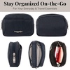 image:imageBaggallini Womens Pocket Cosmetic  Lightweight Bag  Travel Essentials Makeup Organizer MiniFrench Navy