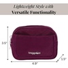 image:imageBaggallini Womens Pocket Cosmetic  Lightweight Bag  Travel Essentials Makeup Organizer MiniMulberry