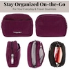 image:imageBaggallini Womens Pocket Cosmetic  Lightweight Bag  Travel Essentials Makeup Organizer MiniMulberry