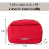 image:imageBaggallini Womens Pocket Cosmetic  Lightweight Bag  Travel Essentials Makeup Organizer MiniScarlet