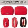 image:imageBaggallini Womens Pocket Cosmetic  Lightweight Bag  Travel Essentials Makeup Organizer MiniScarlet