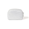 image:imageBaggallini Womens Pocket Cosmetic  Lightweight Bag  Travel Essentials Makeup Organizer MiniSilver Metallic