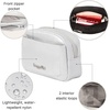 image:imageBaggallini Womens Pocket Cosmetic  Lightweight Bag  Travel Essentials Makeup Organizer MiniSilver Metallic