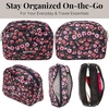 image:imageBaggallini Womens Pocket Cosmetic  Lightweight Bag  Travel Essentials Makeup OrganizerAutumn Peony