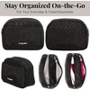 image:imageBaggallini Womens Pocket Cosmetic  Lightweight Bag  Travel Essentials Makeup OrganizerBlack Cheetah Emboss